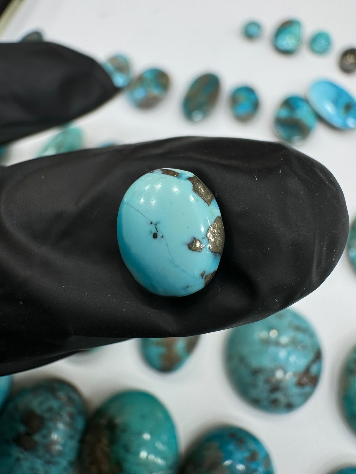 AAE SF 008 Natural Shajri Feroza Stone – Original Turquoise Gemstone