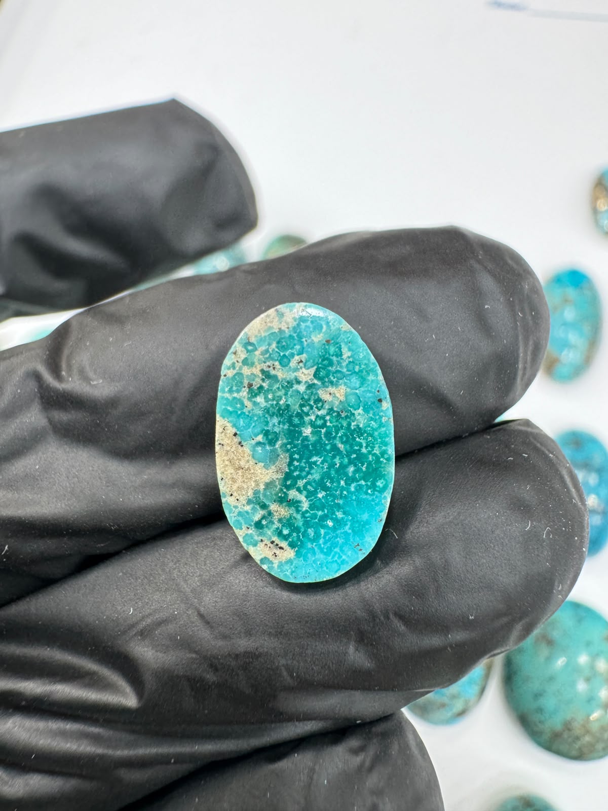 AAE SF 014 Natural Shajri Feroza Stone – Original Turquoise Gemstone