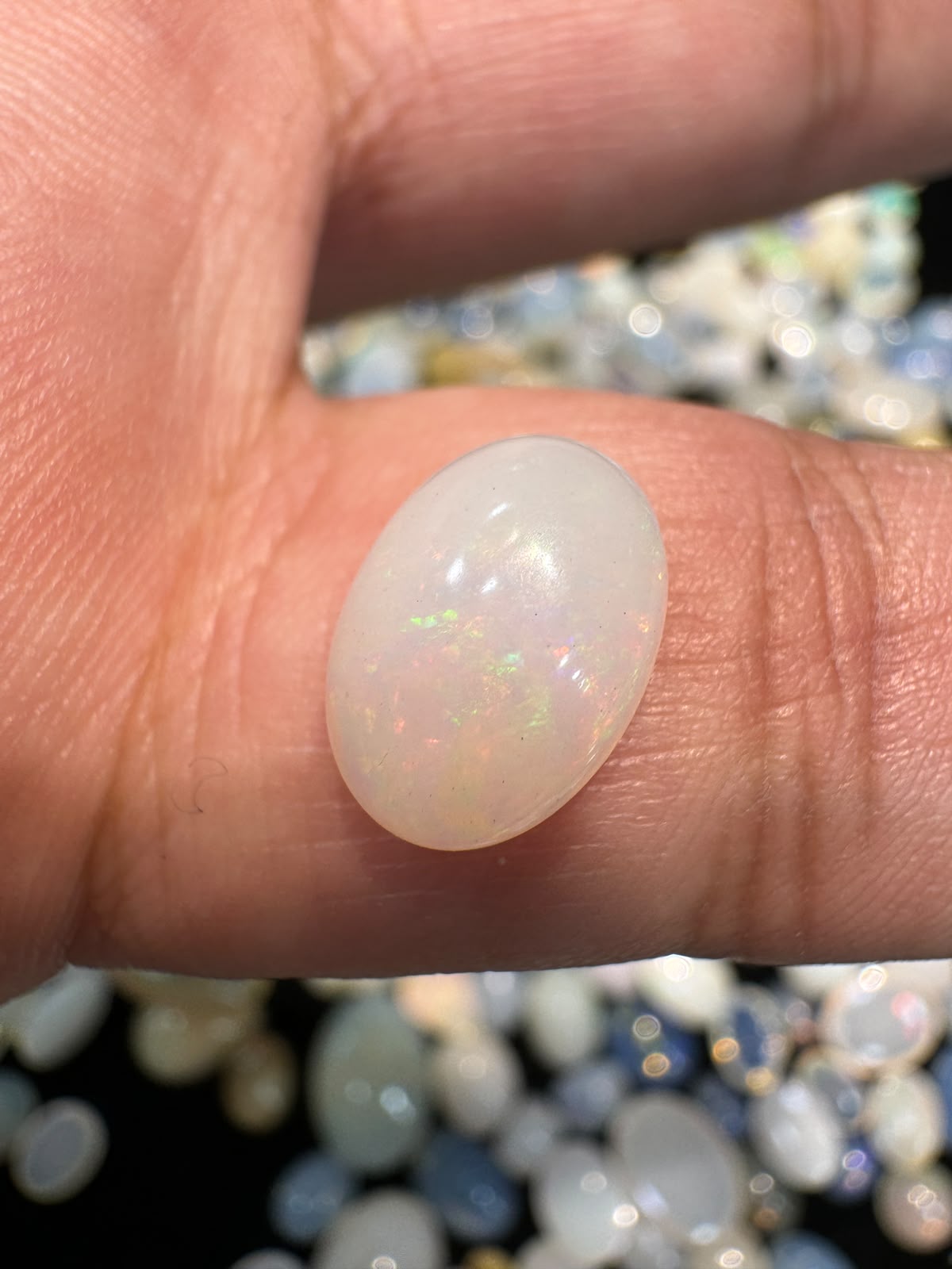 White Ethiopian Opal Stone WO 021 2.05 Carat