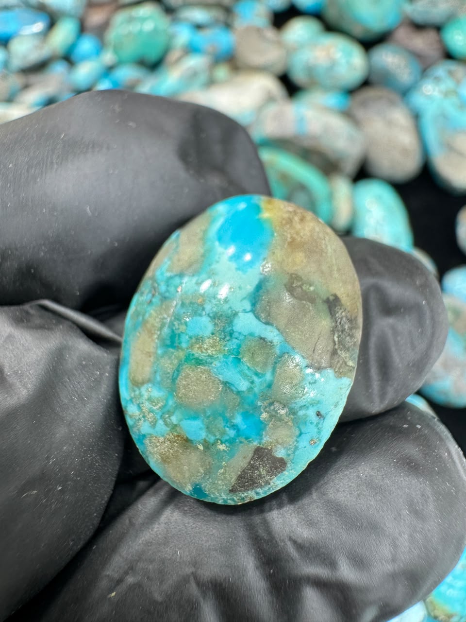 AAE SF 026 Natural Shajri Feroza Stone – Original Turquoise Gemstone