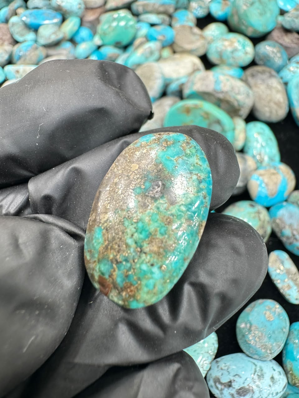 AAE SF 029 Natural Shajri Feroza Stone – Original Turquoise Gemstone