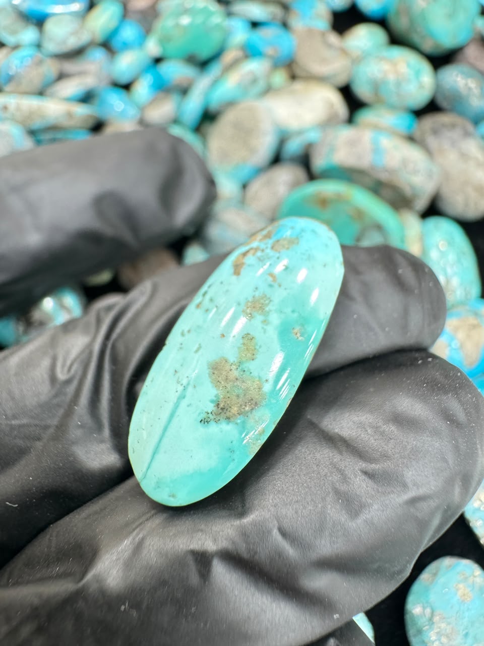 AAE SF 033 Natural Shajri Feroza Stone – Original Turquoise Gemstone