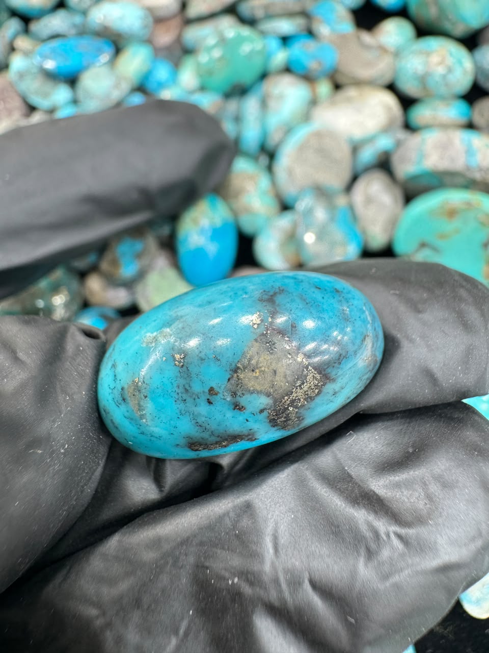 AAE SF 035 Natural Shajri Feroza Stone – Original Turquoise Gemstone