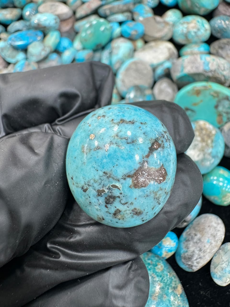 AAE SF 036 Natural Shajri Feroza Stone – Original Turquoise Gemstone