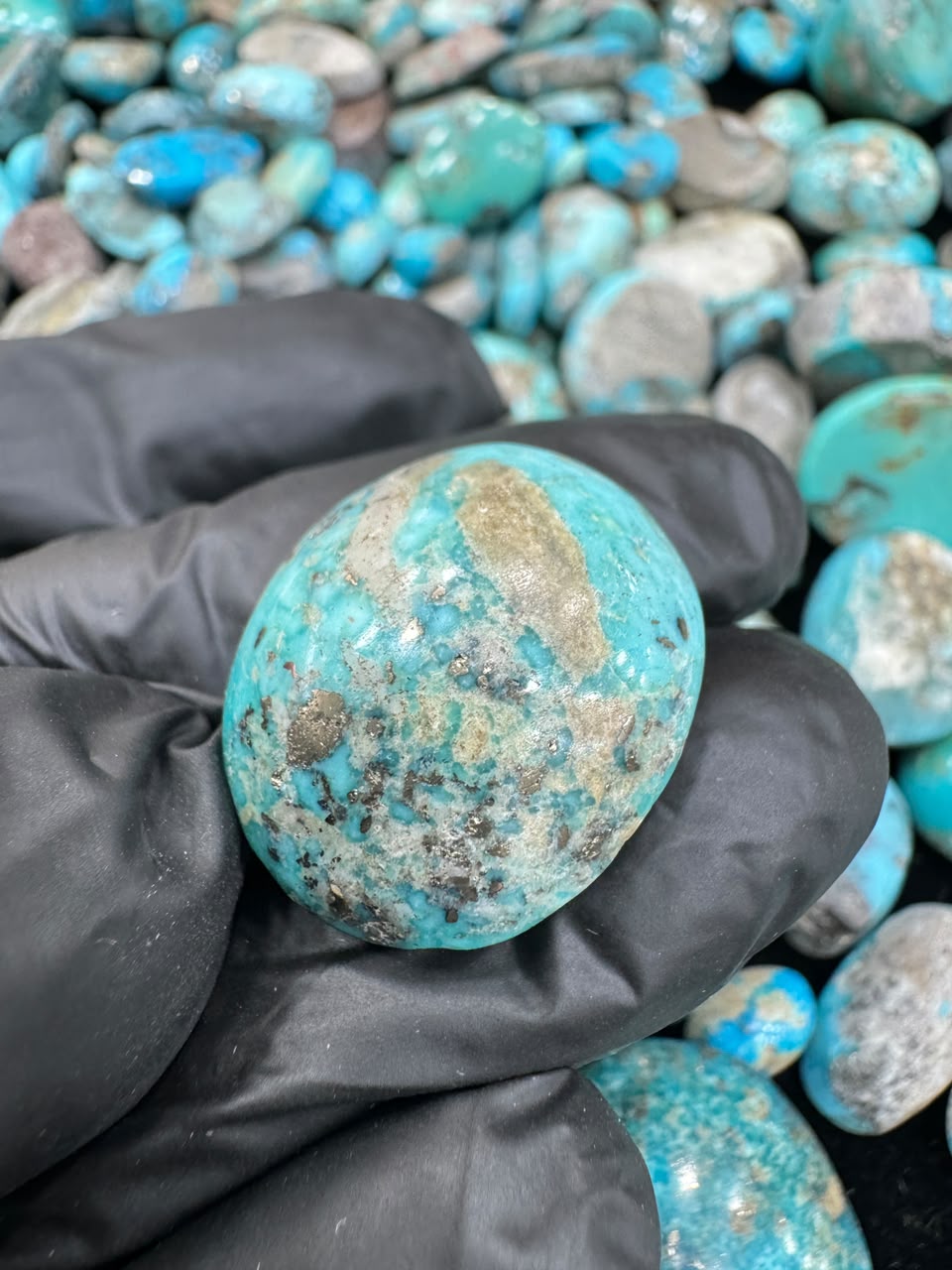 AAE SF 038 Natural Shajri Feroza Stone – Original Turquoise Gemstone