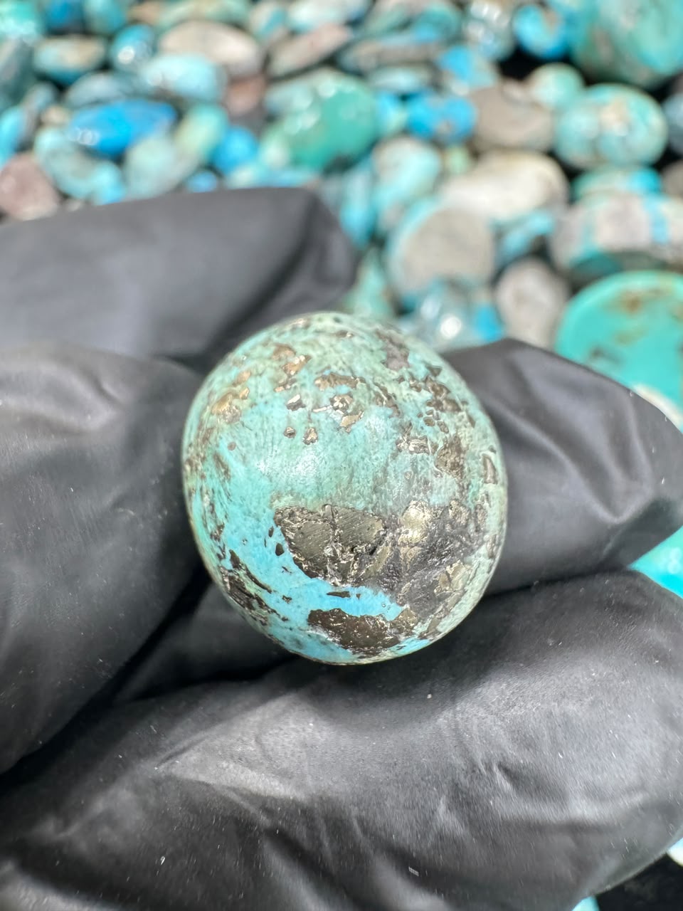 AAE SF 039 Natural Shajri Feroza Stone – Original Turquoise Gemstone