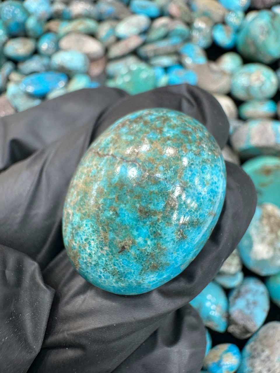 AAE SF 046 Natural Shajri Feroza Stone – Original Turquoise Gemstone