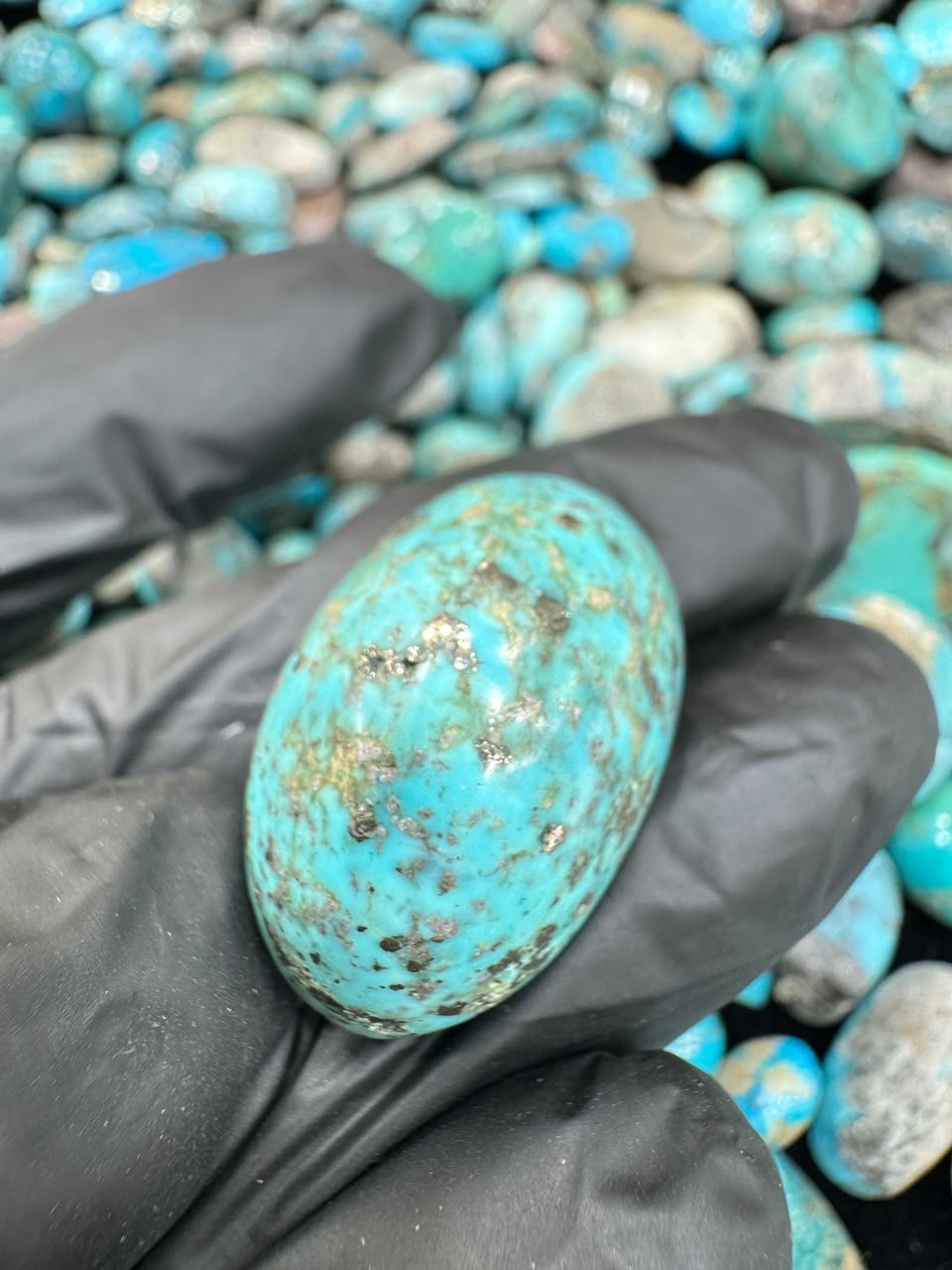 AAE SF 050 Natural Shajri Feroza Stone – Original Turquoise Gemstone