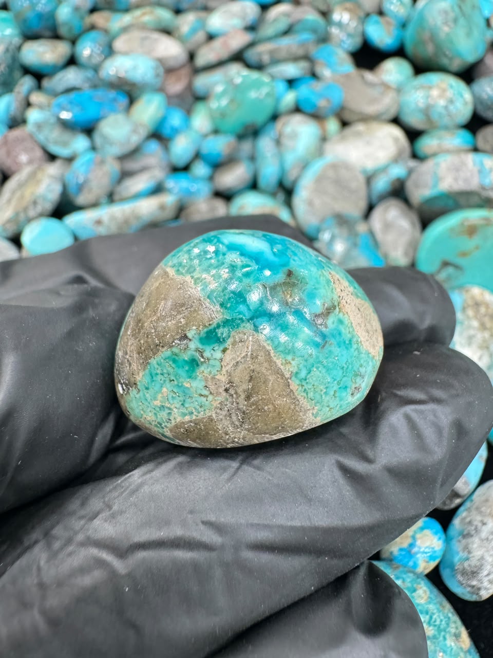 AAE SF 051 Natural Shajri Feroza Stone – Original Turquoise Gemstone