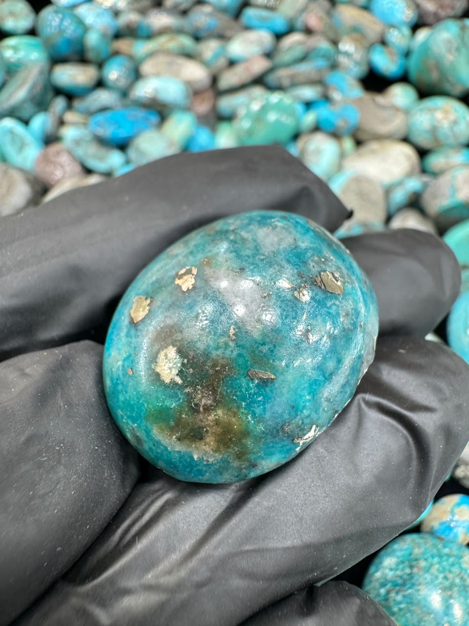 AAE SF 053 Natural Shajri Feroza Stone – Original Turquoise Gemstone