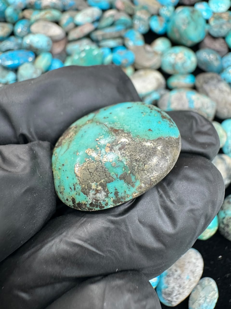 AAE SF 056 Natural Shajri Feroza Stone – Original Turquoise Gemstone