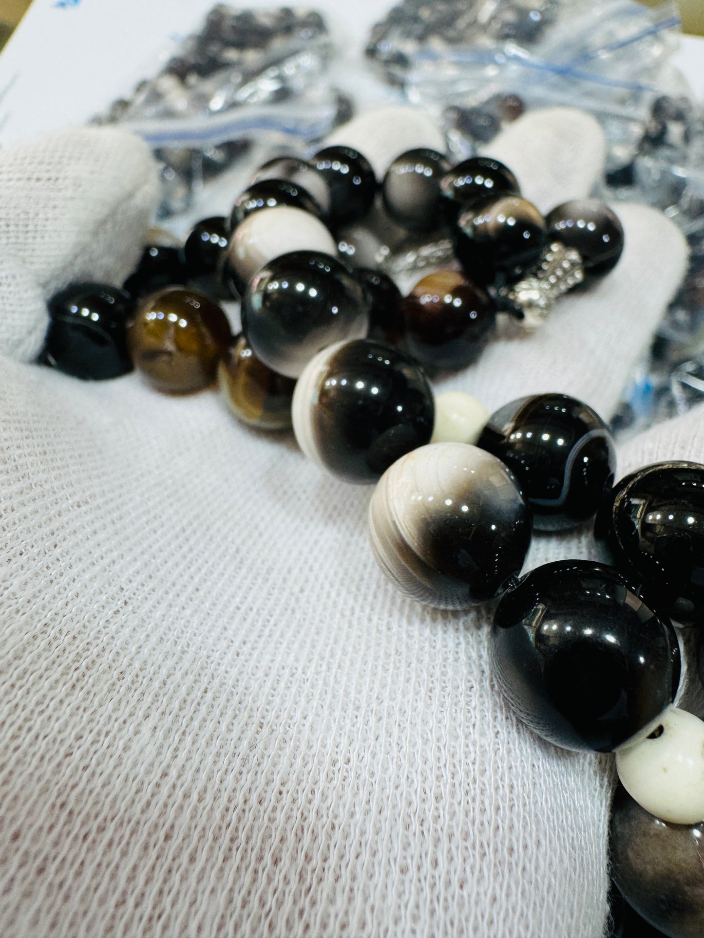 14.5 mm Sulemani Aqeeq Stones Tasbeeh