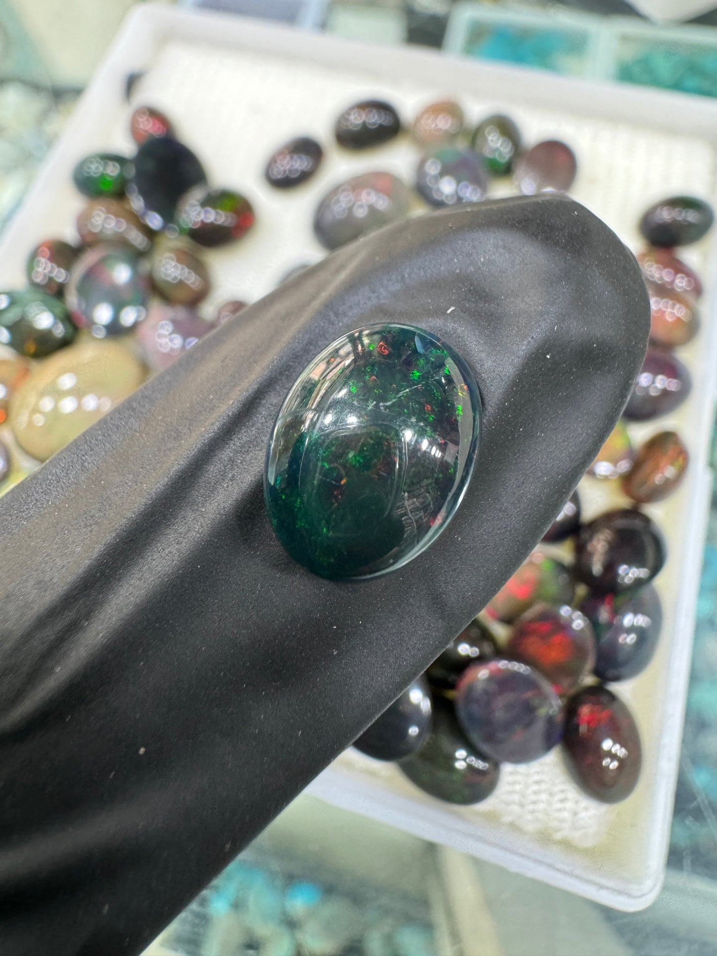 Black Opal Stone BO 045 2.1 Carat