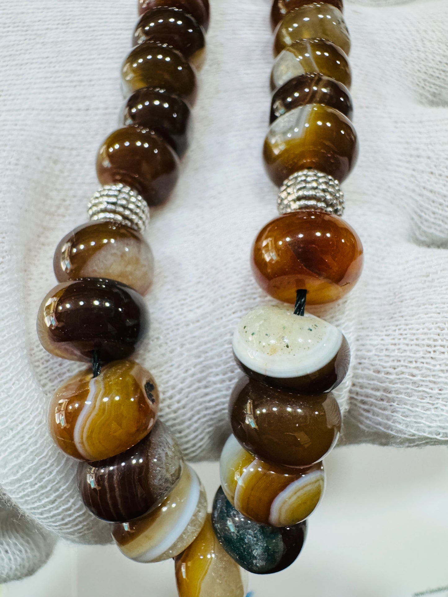 12 mm Premium Sulemani Aqeeq Stones Tasbeeh