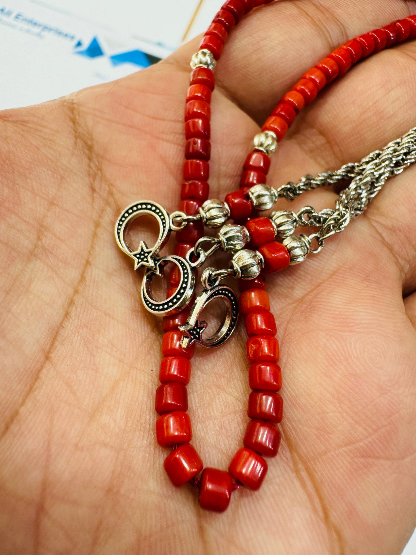 Coral Marjan Stones Tasbeeh