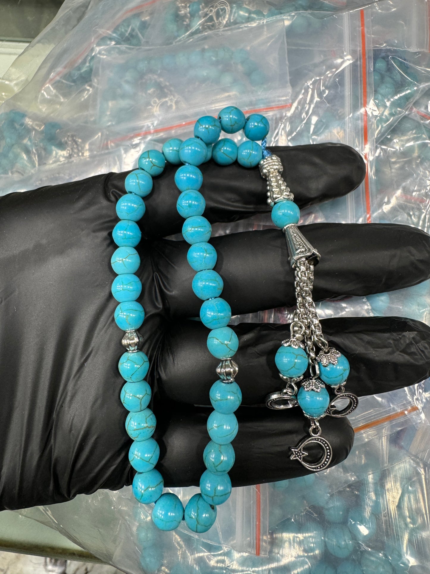 33 Beads Feroza Stones Tasbeeh