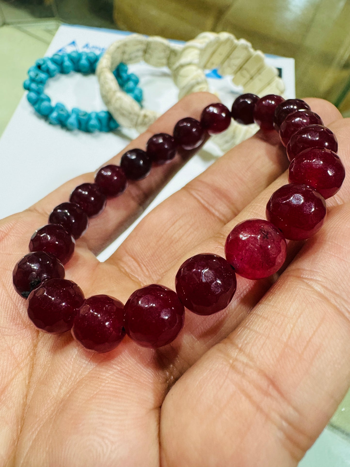 AAE PB 004 Red Onyx Bracelet