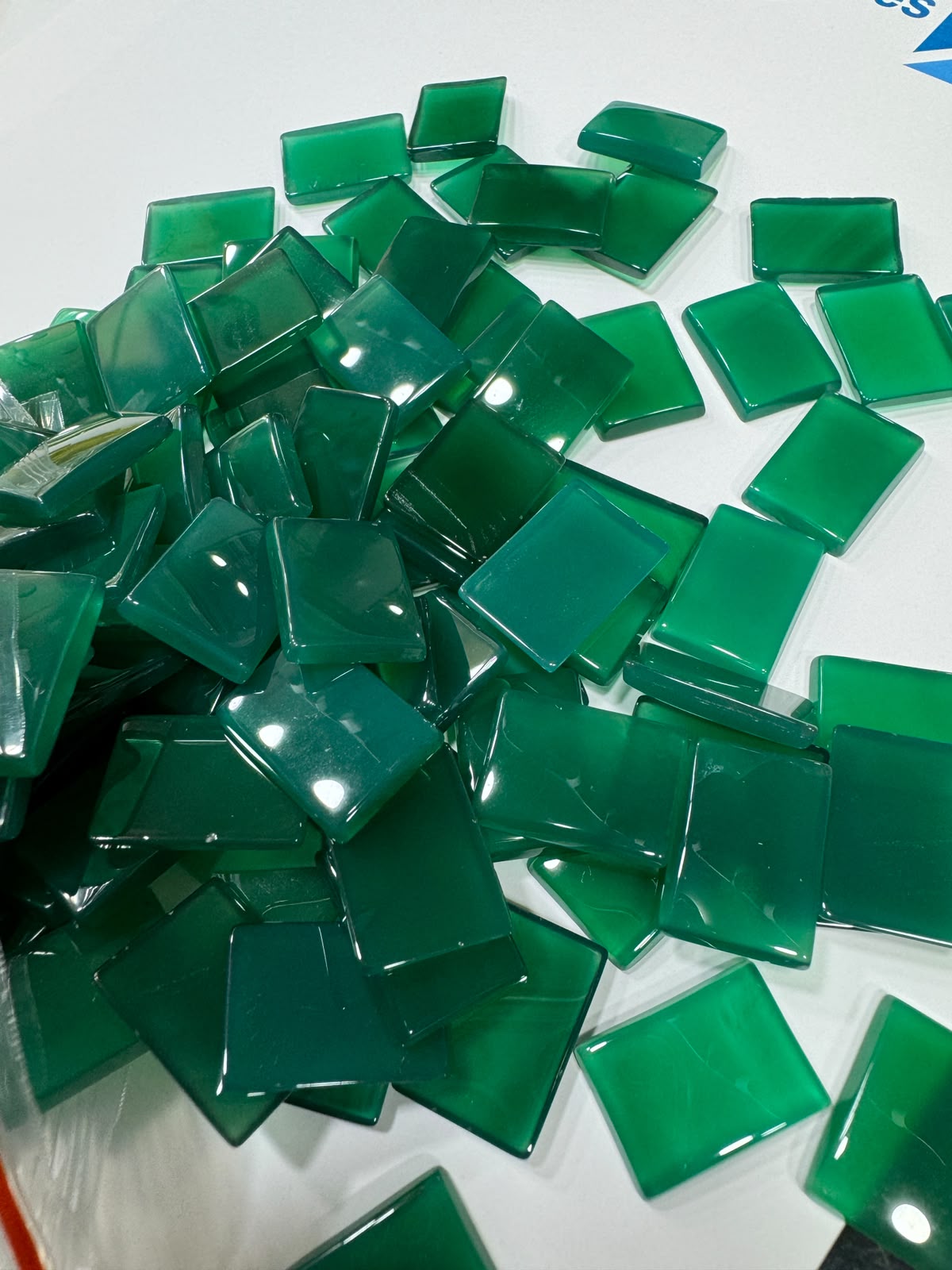 AAE AQ 003 Green Aqeeq (Agate) Natural Stone