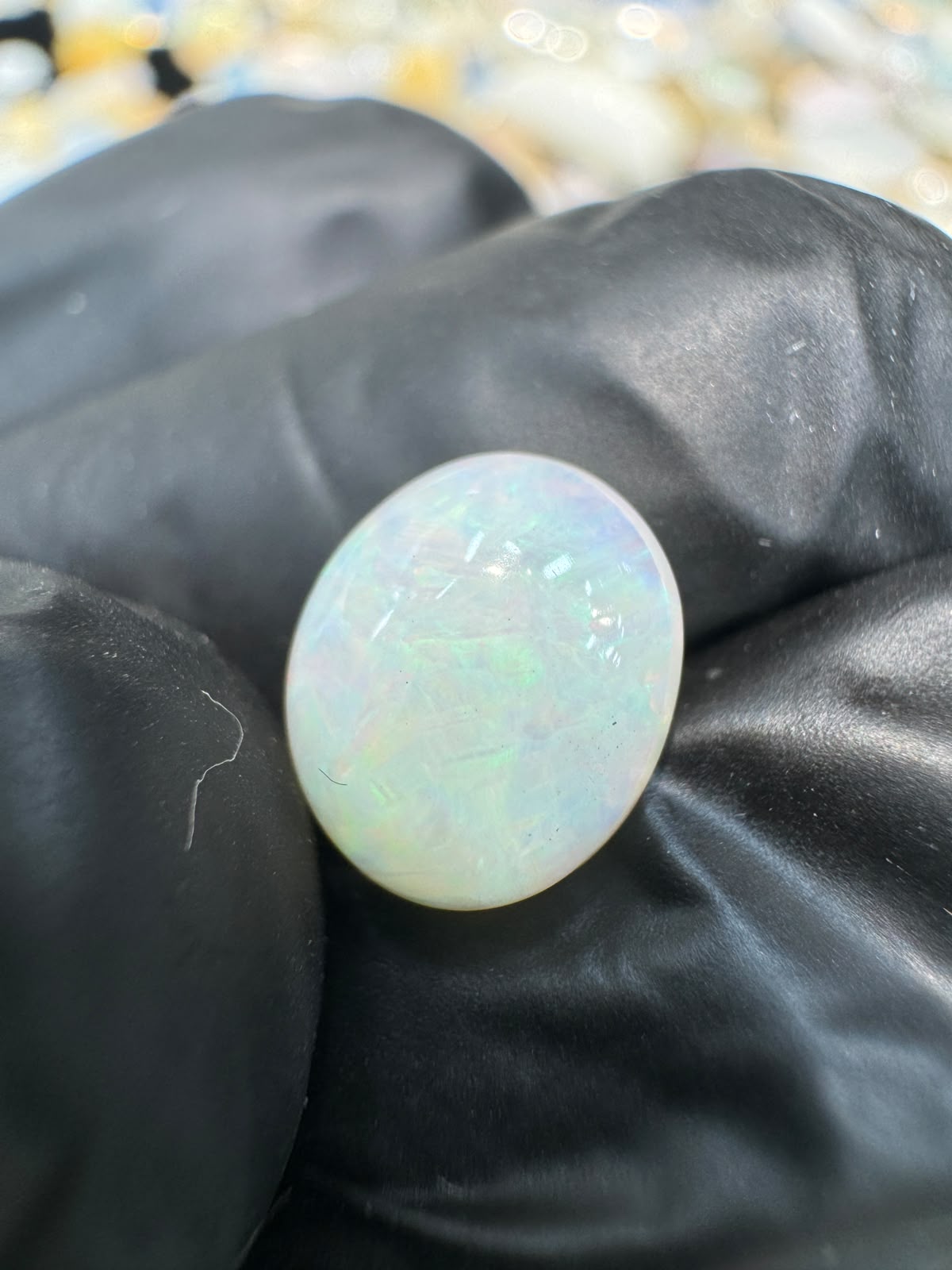White Ethiopian Opal Stone WO 002 1.3 Carat