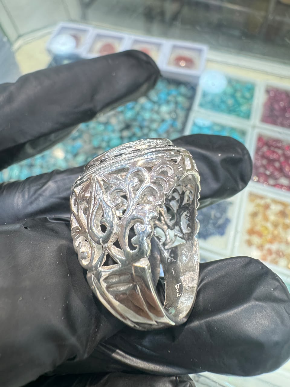 AAE 6894 CHANDI RING 925, STONE: MOH E NAJAF