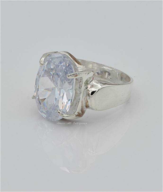 AAE 6598 Chandi Ring 925, Stone: Zircon