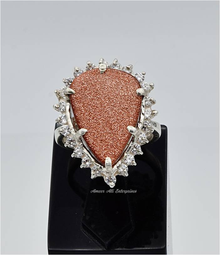 AAE 5902 Chandi Ring 925, Stone: SunSitara