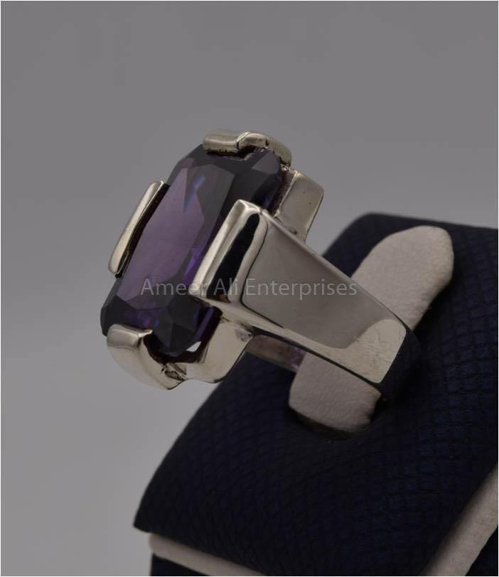 AAE 1804 Chandi Ring 925, Stone: Zircon - AmeerAliEnterprises