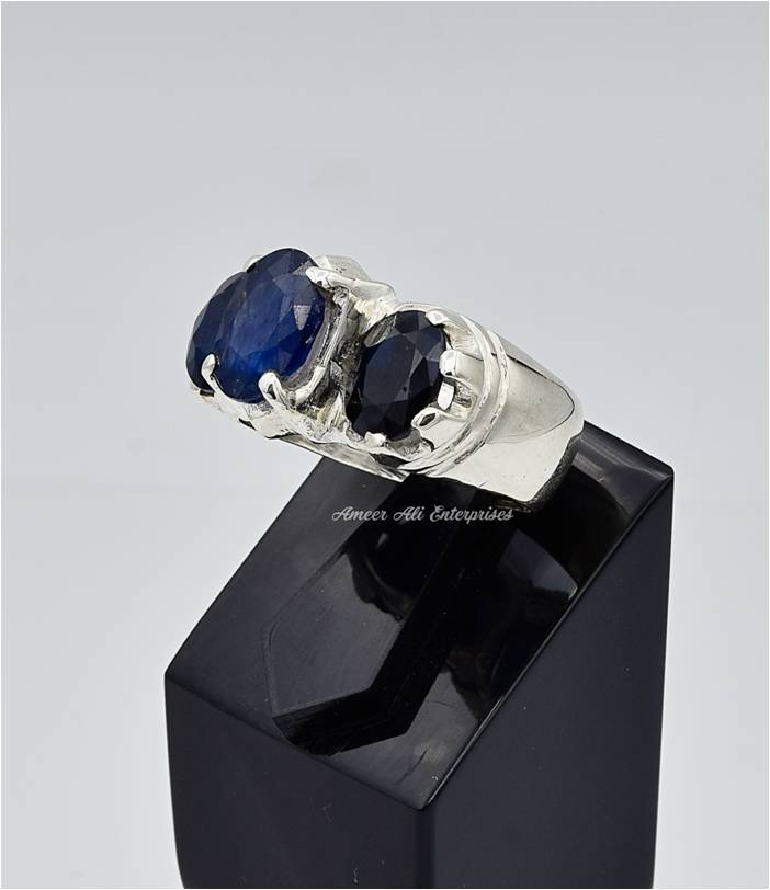 AAE 6657 Chandi Ring 925, Stone: Neelam