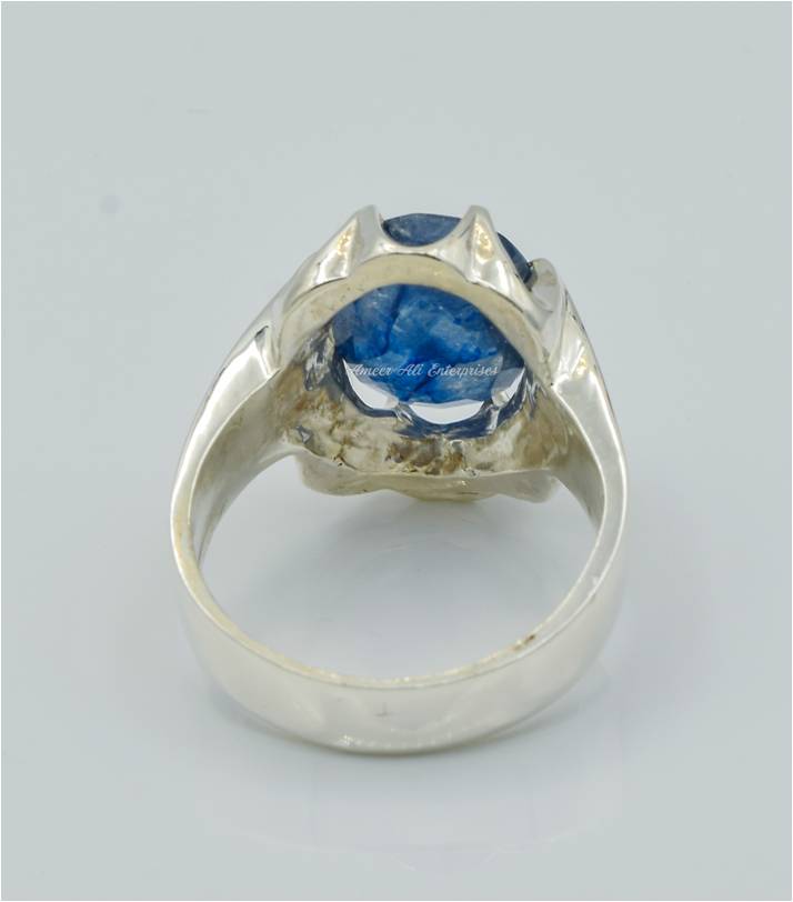 AAE 6254 Chandi Ring 925, Stone: Neelam