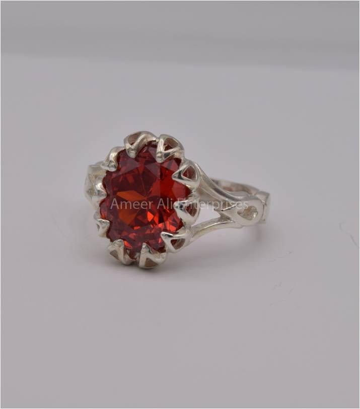 AAE 5630 Chandi Ring 925, Stone: Zircon - AmeerAliEnterprises