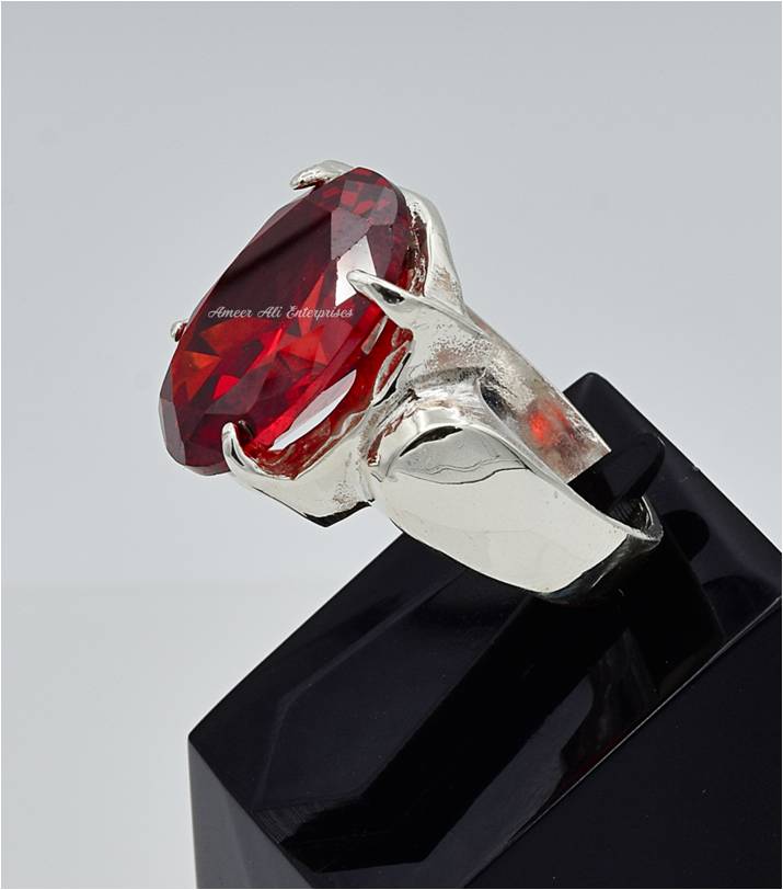 AAE 6599 Chandi Ring 925, Stone: Zircon