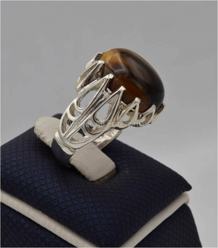AAE 3556 Chandi Ring 925, Stone: Tiger's Eye