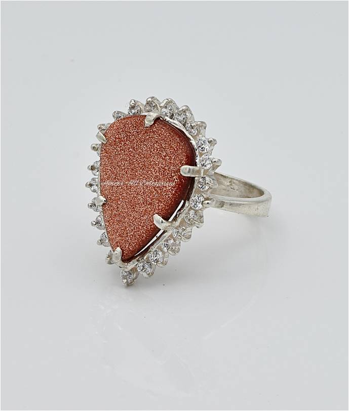 AAE 5902 Chandi Ring 925, Stone: SunSitara
