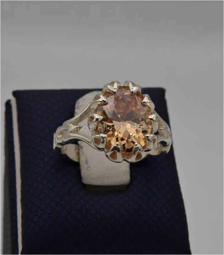 AAE 5631 Chandi Ring 925, Stone: Zircon - AmeerAliEnterprises