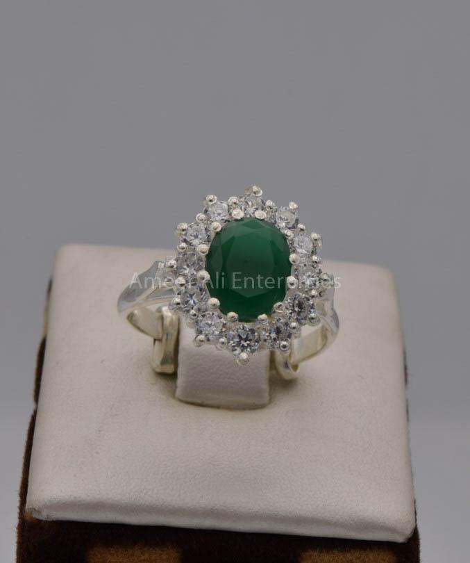 AAE 7524 Chandi Ring 925, Stone: Zircon - AmeerAliEnterprises