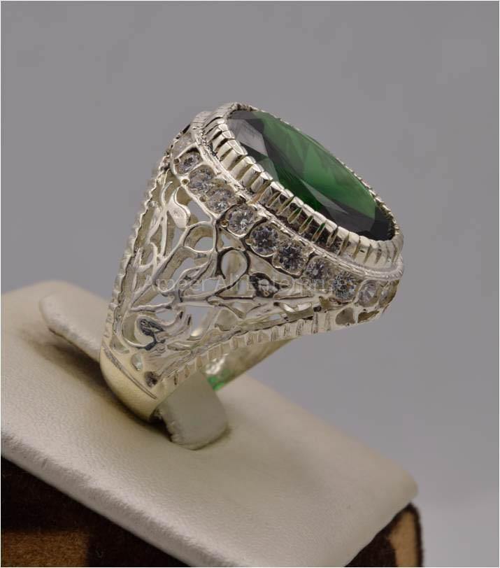 AAE 7523 Chandi Ring 925, Stone: Zircon - AmeerAliEnterprises