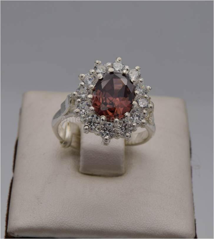 AAE 2499 Chandi Set 925, Stone: Zircon - AmeerAliEnterprises