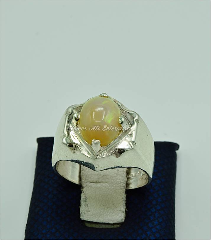 AAE 6878 Chandi Ring 925, Stone: OPal