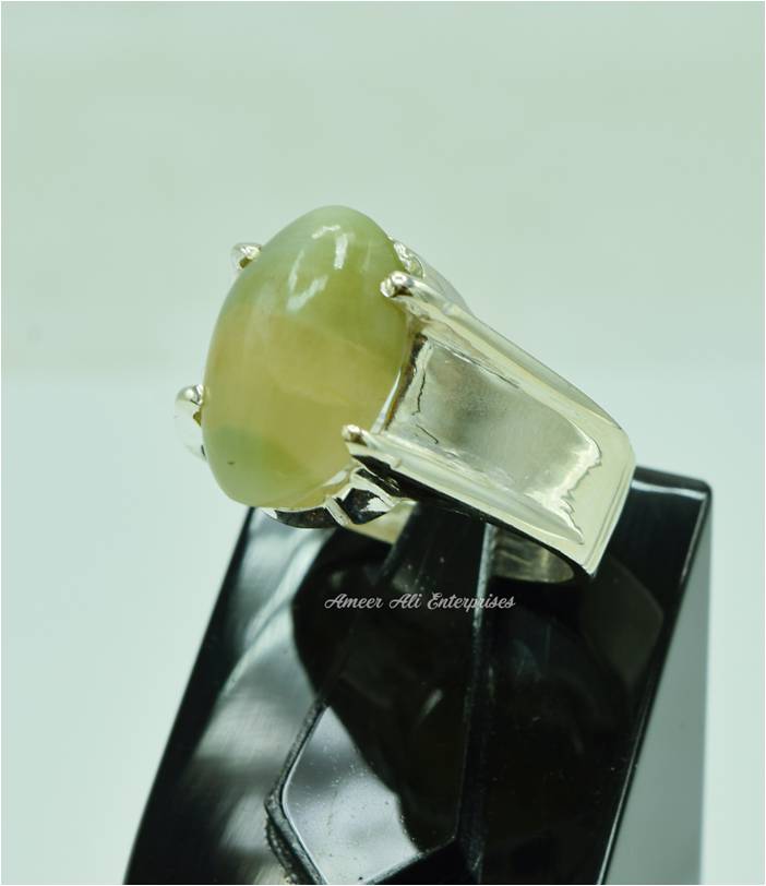 AAE 6551 Chandi Ring 925, Stone: Cat's Eye