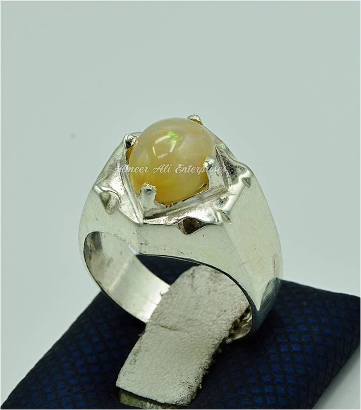AAE 6878 Chandi Ring 925, Stone: OPal