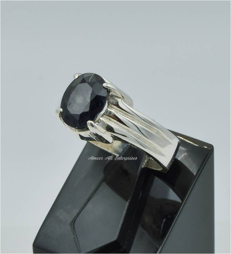 AAE 6251 Chandi Ring 925, Stone: Neelam