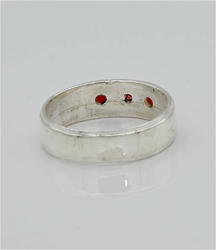 AAE 6577 Chandi Ring 925, Stone: Marjan