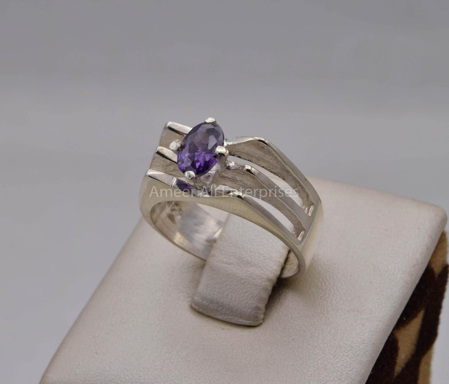 AAE 5700 Chandi Ring 925, Stone: Zircon - AmeerAliEnterprises