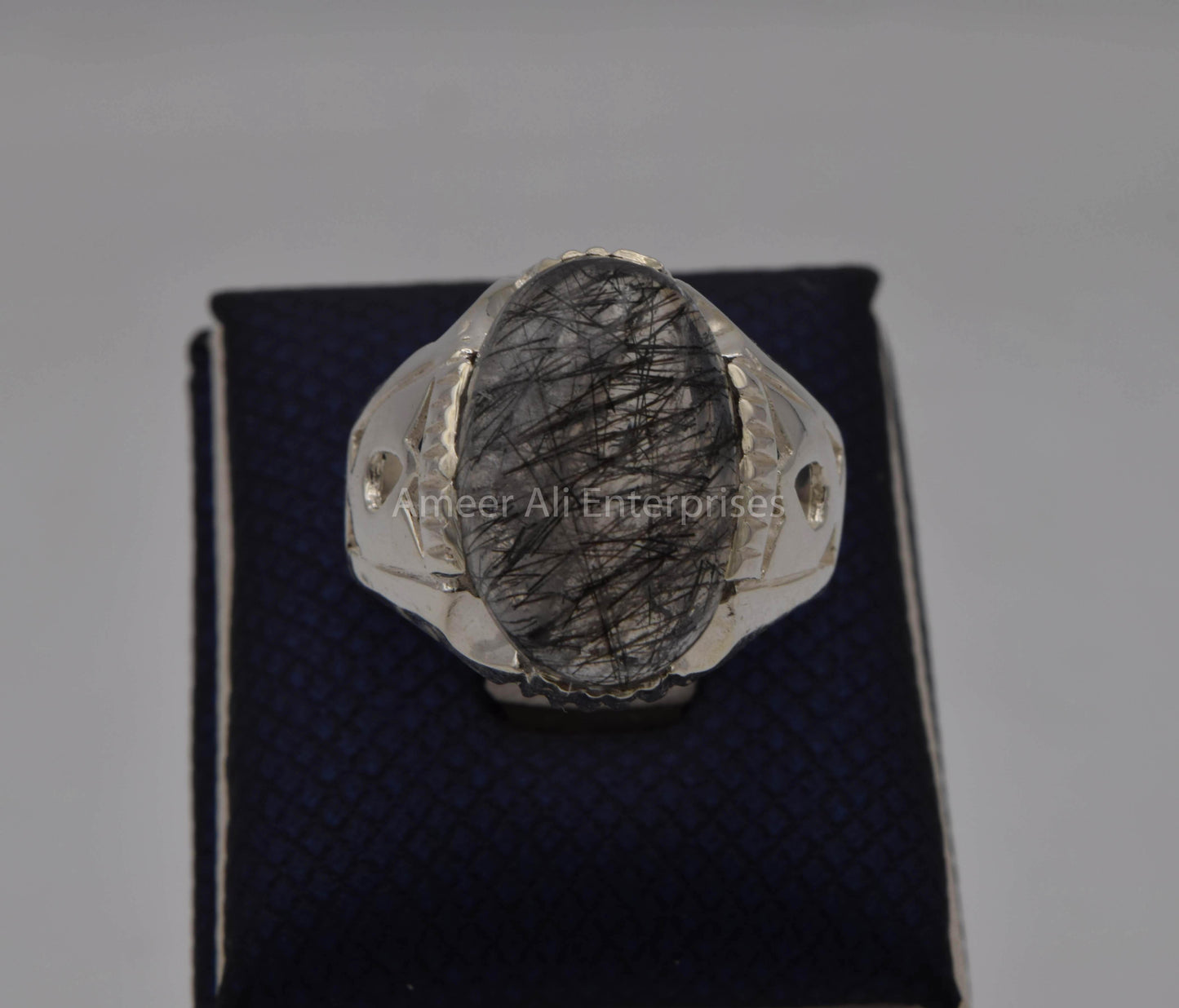 AAE 5641 Chandi Ring, Stone: Moh e Najaf - AmeerAliEnterprises