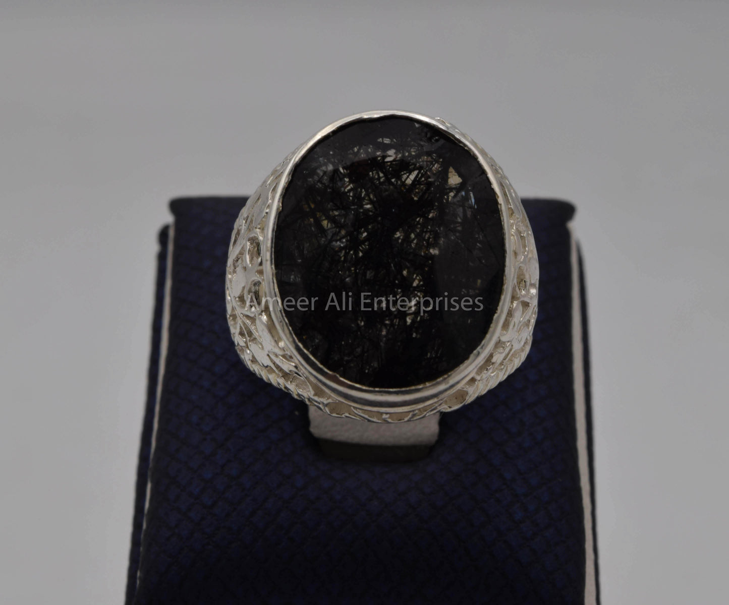 AAE 5652 Chandi Ring, Stone: Moh e Najaf - AmeerAliEnterprises