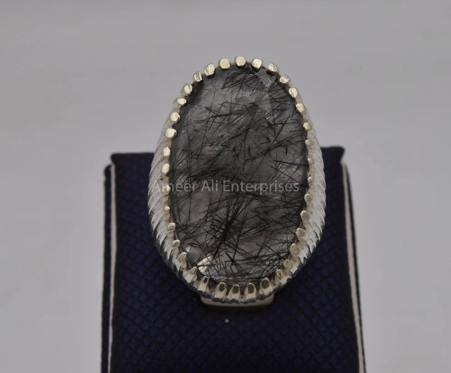 AAE 5644 Chandi Ring, Stone: Moh e Najaf - AmeerAliEnterprises