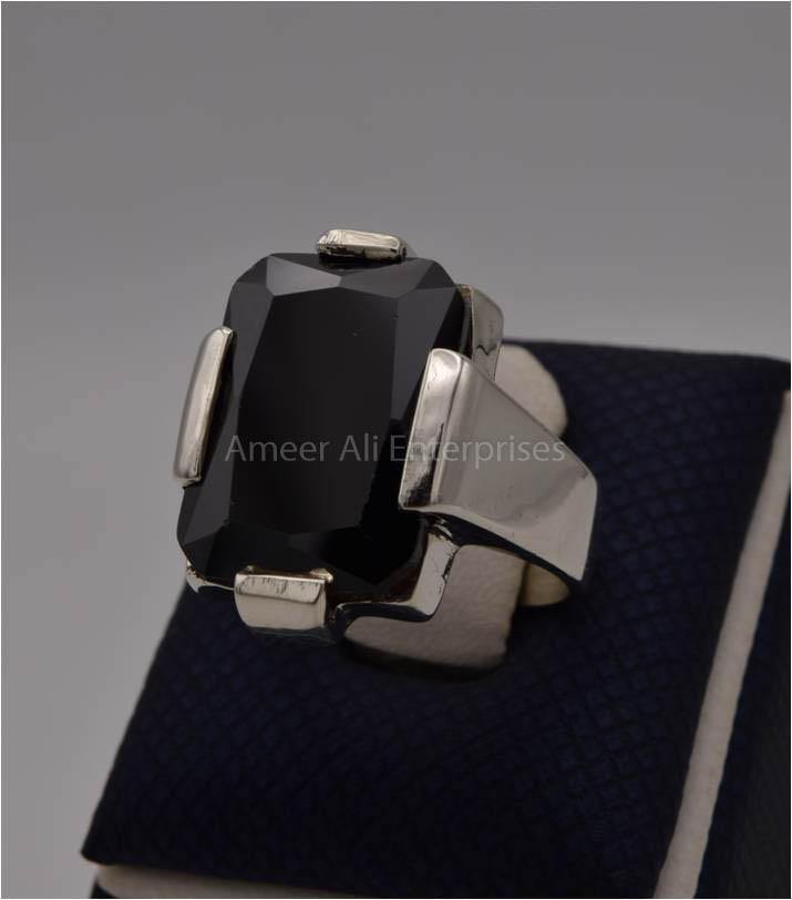 AAE 1806 Chandi Ring 925, Stone: Zircon - AmeerAliEnterprises