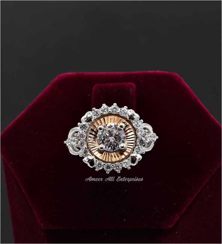 AAE 6970 Chandi Ring 925. Stone: Zircon