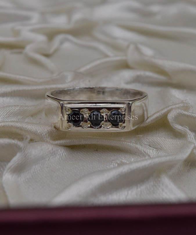 AAE 1847 Chandi Ring 925, Stone: Zircon - AmeerAliEnterprises