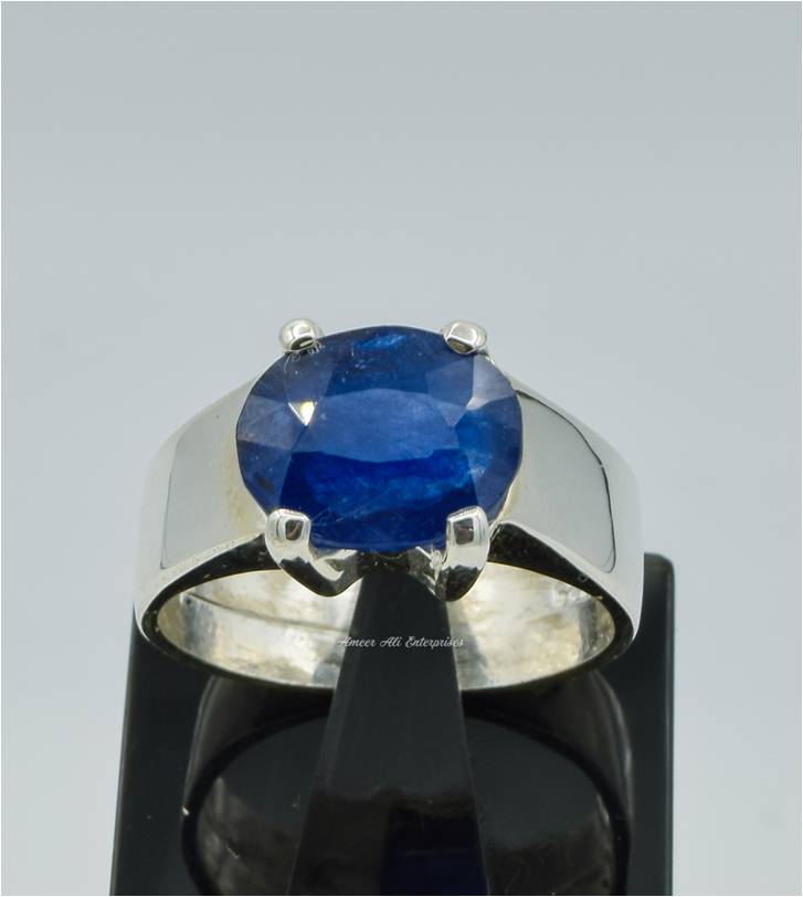AAE 6255 Chandi Ring 925, Stone: Neelam